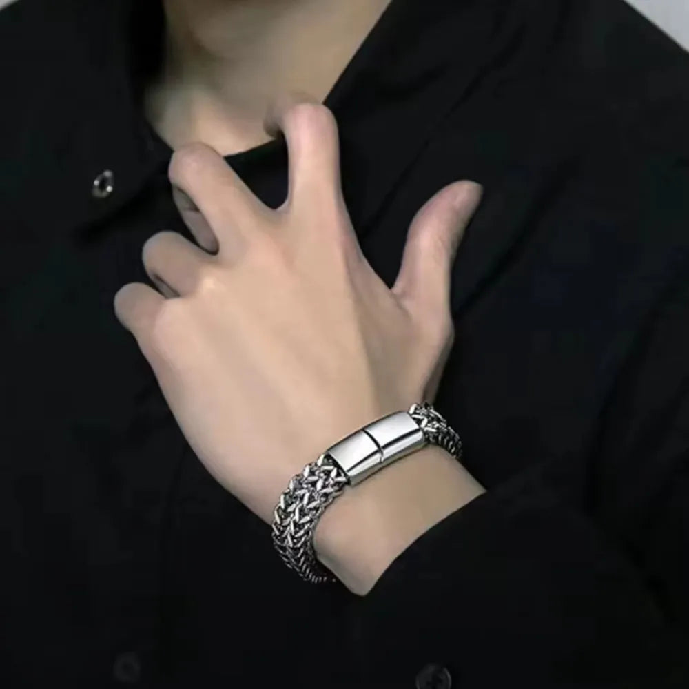 Double Row Braided Bracelet