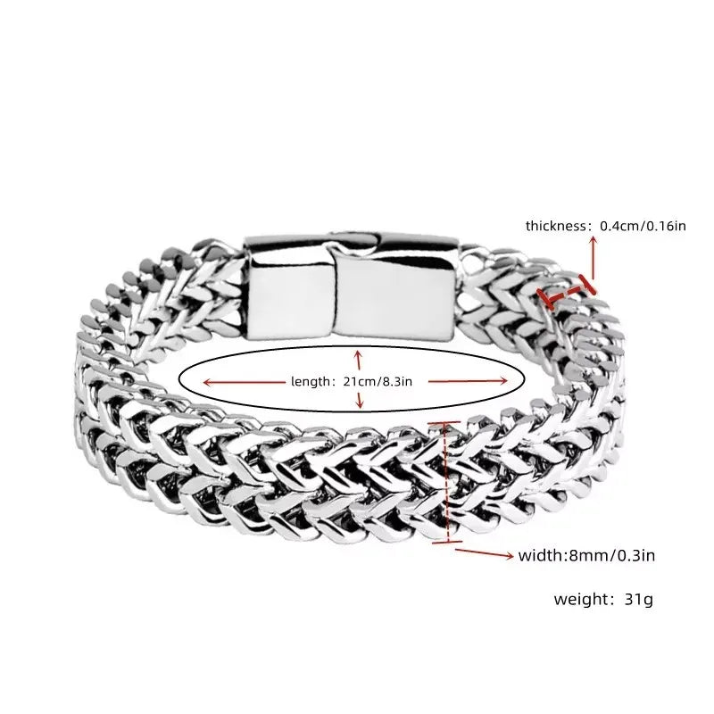 Double Row Braided Bracelet