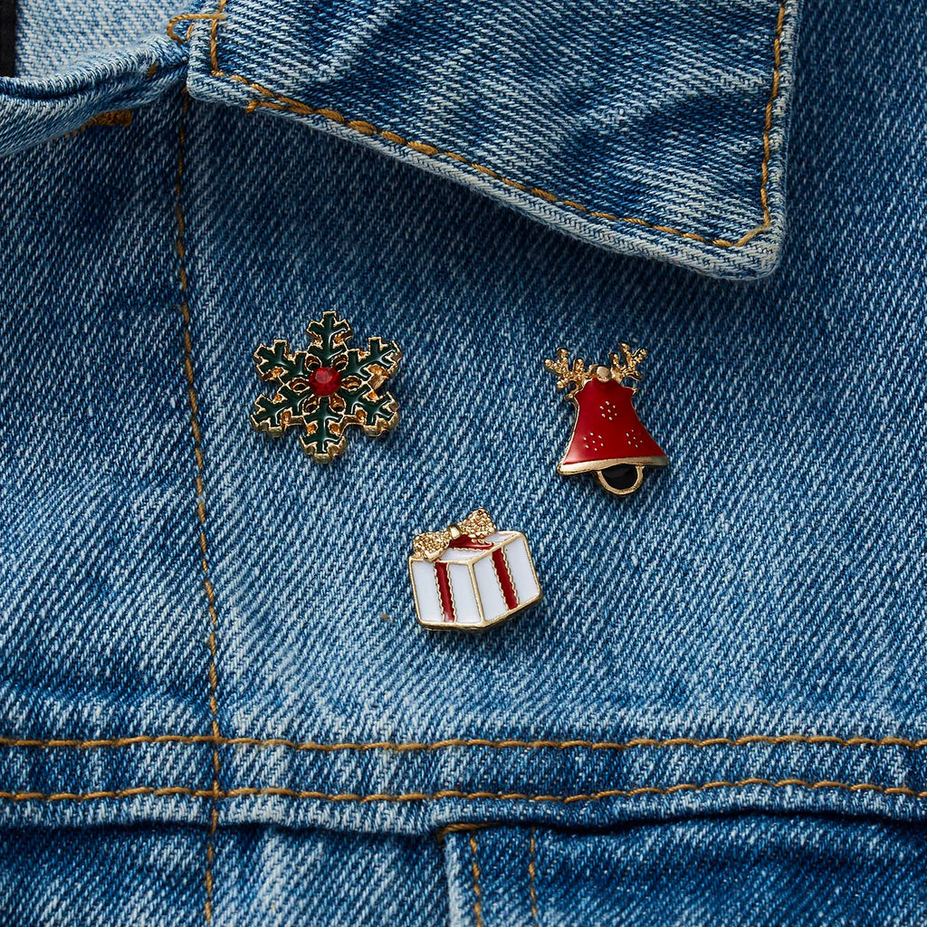 Festive Brooch Trio