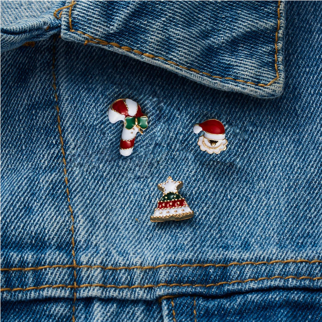 Festive Brooch Trio
