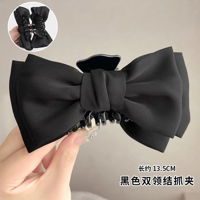 Satin Bow Hair Clip