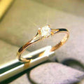 Minimalist CZ Wedding Ring
