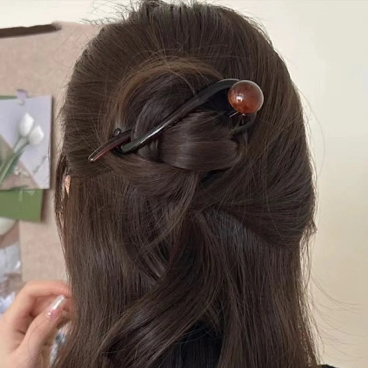 Twist Pearl Hair Clip