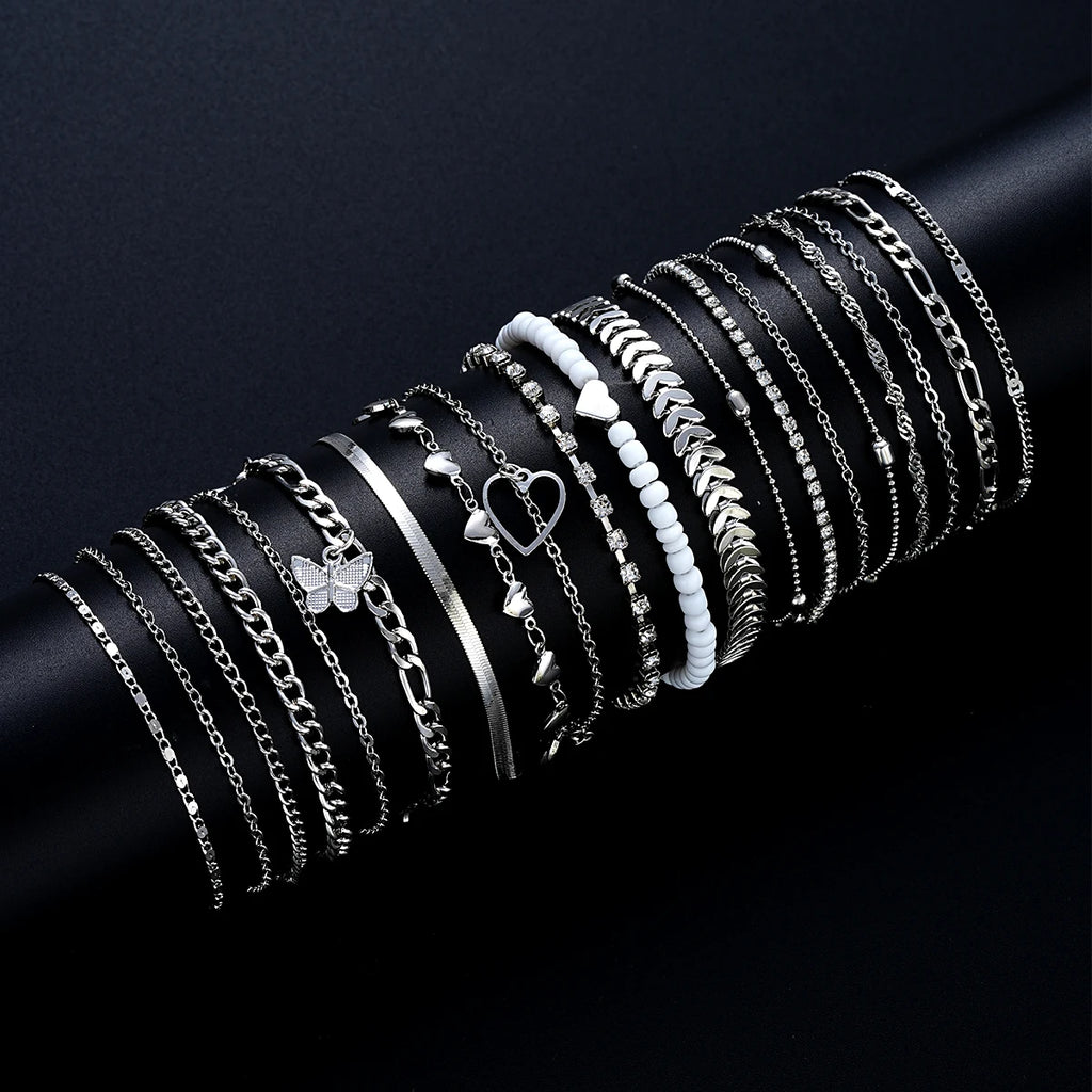 19-Piece Fashion Anklet Set
