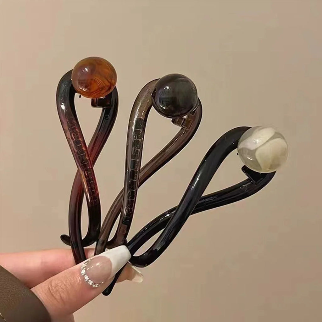 Twist Pearl Hair Clip