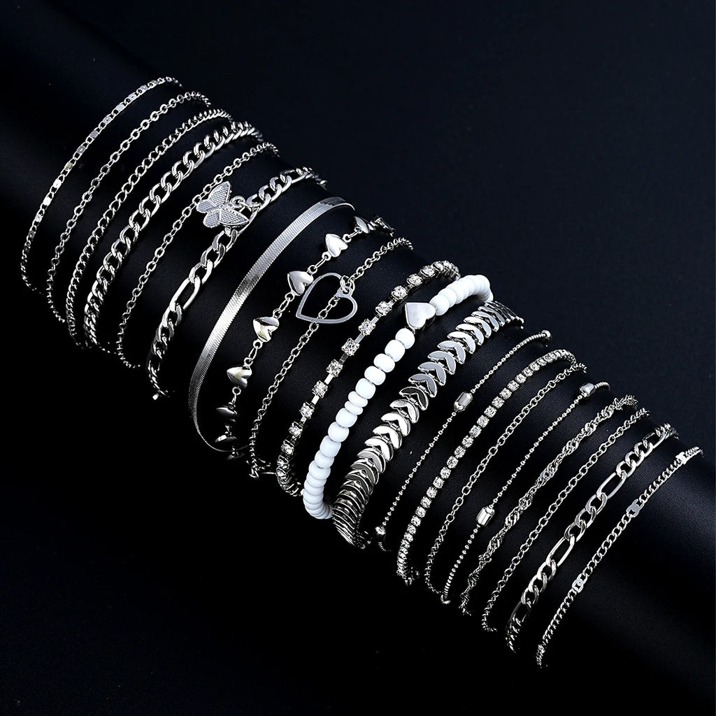 19-Piece Fashion Anklet Set