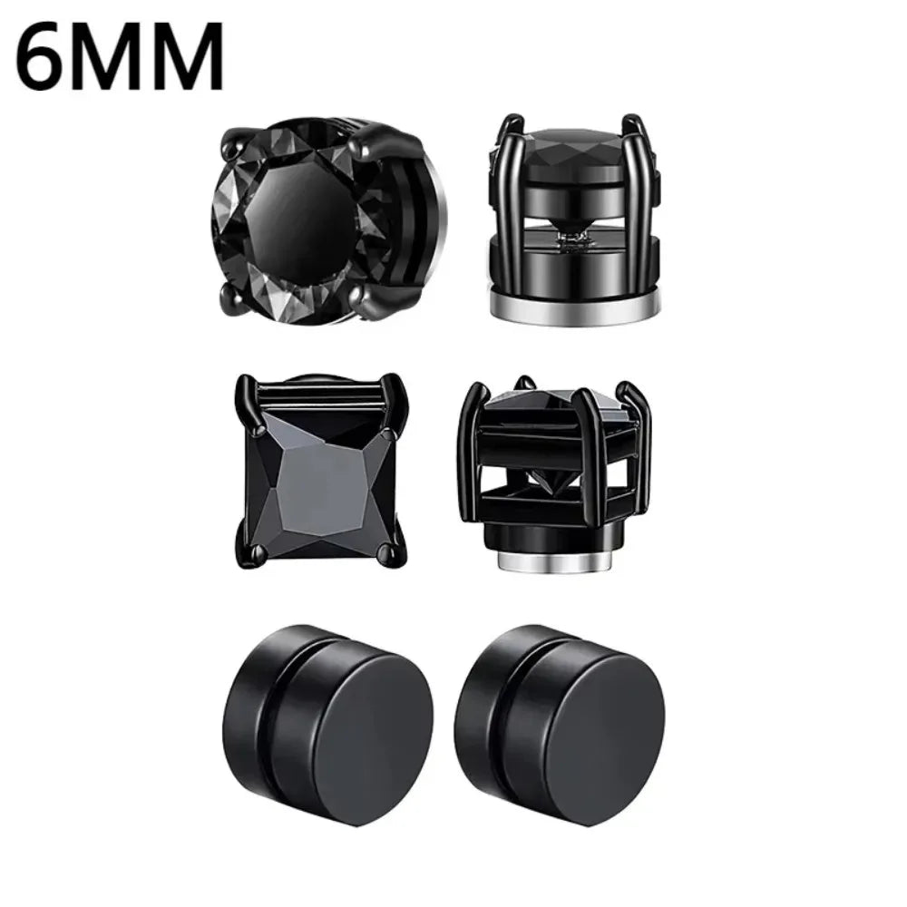 12-Pair Non-Piercing Earrings Set