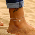 Trendy Beads & Chain Anklet