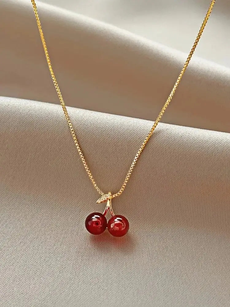 Cherry Pendant Necklace