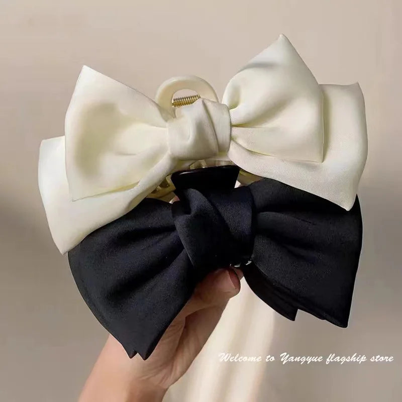 Satin Bow Hair Clip