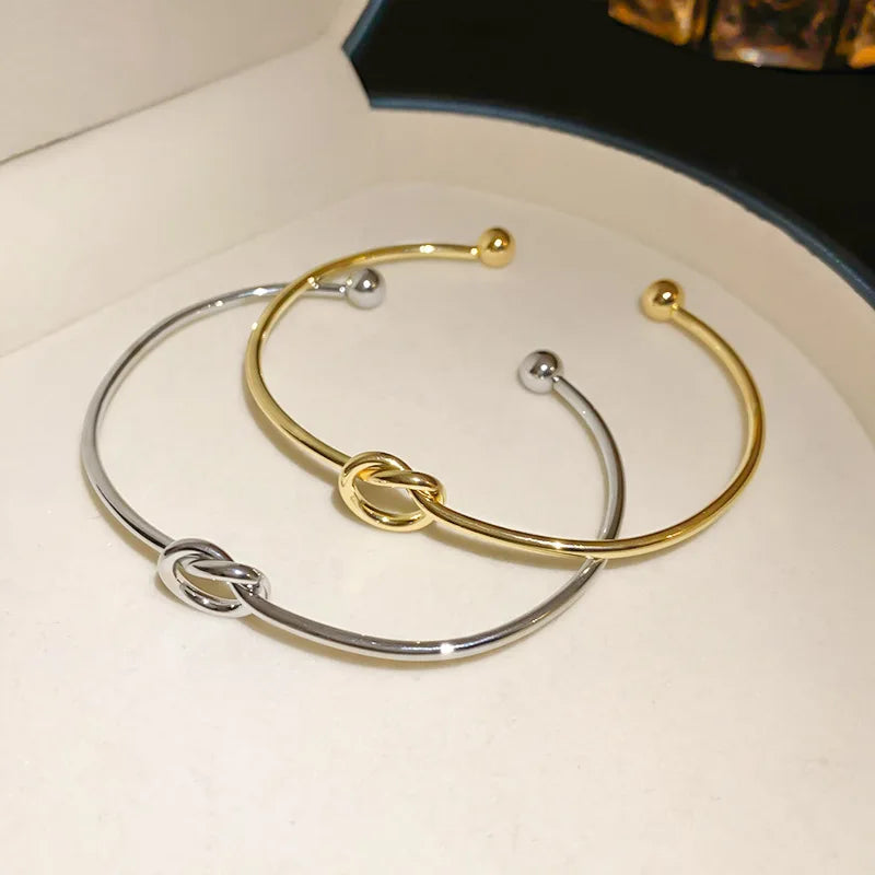 Woven Twist Stainless Steel Bracelet
