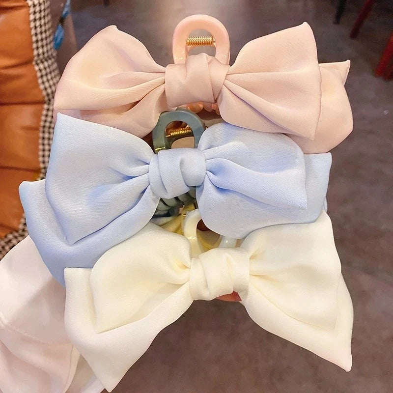 Satin Bow Hair Clip