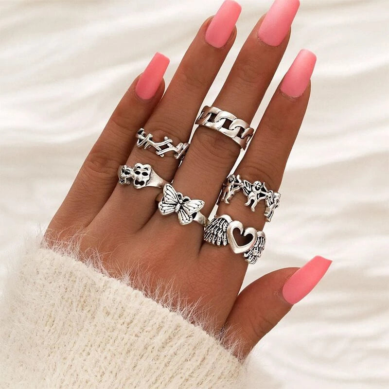 30-Piece Unique Rings Set