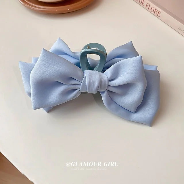 Satin Bow Hair Clip