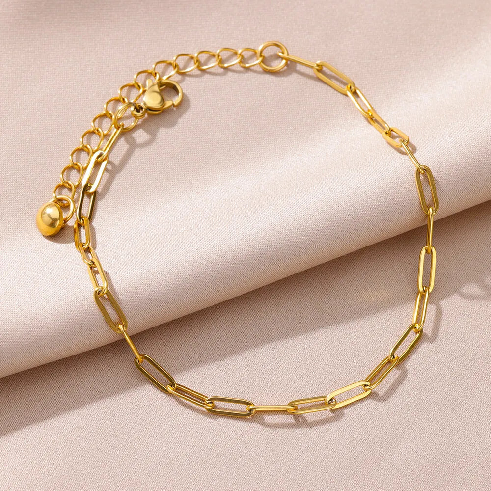 Gold Pearl Beach Anklet
