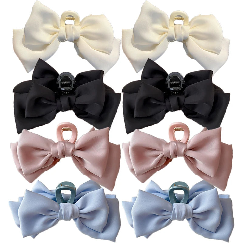 Satin Bow Hair Clip