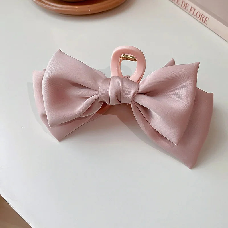 Satin Bow Hair Clip