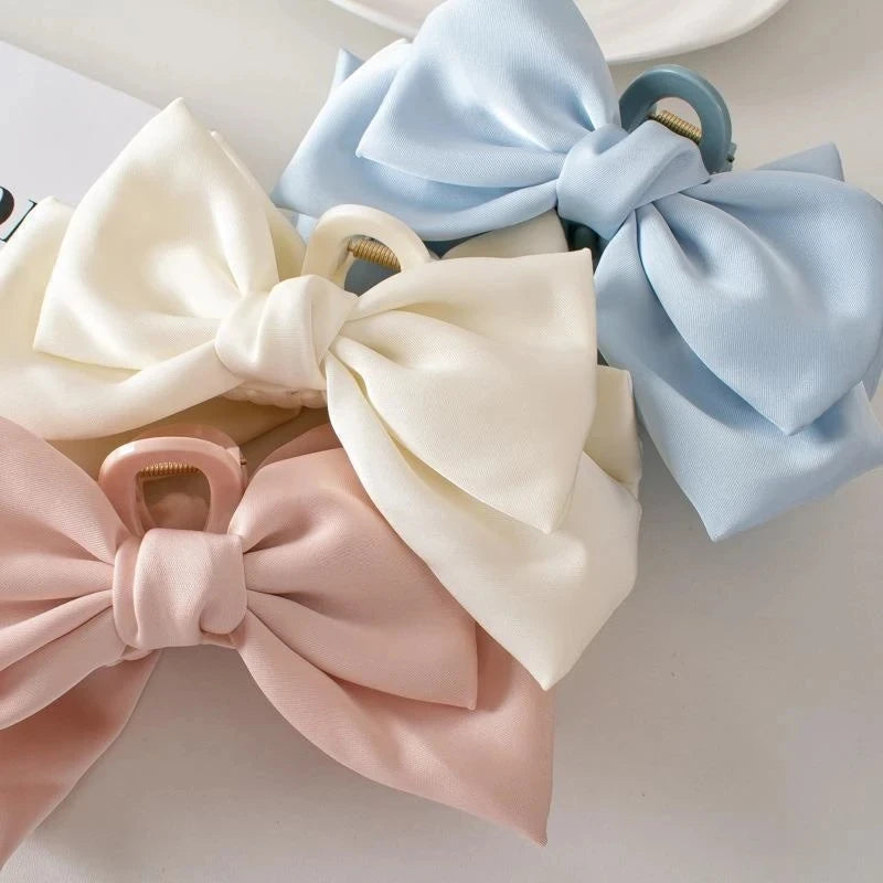 Satin Bow Hair Clip