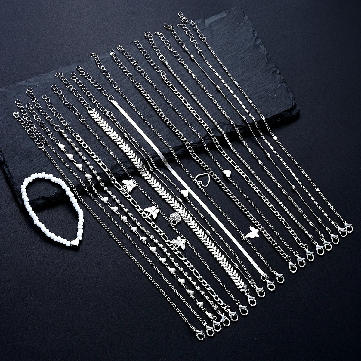 19-Piece Fashion Anklet Set