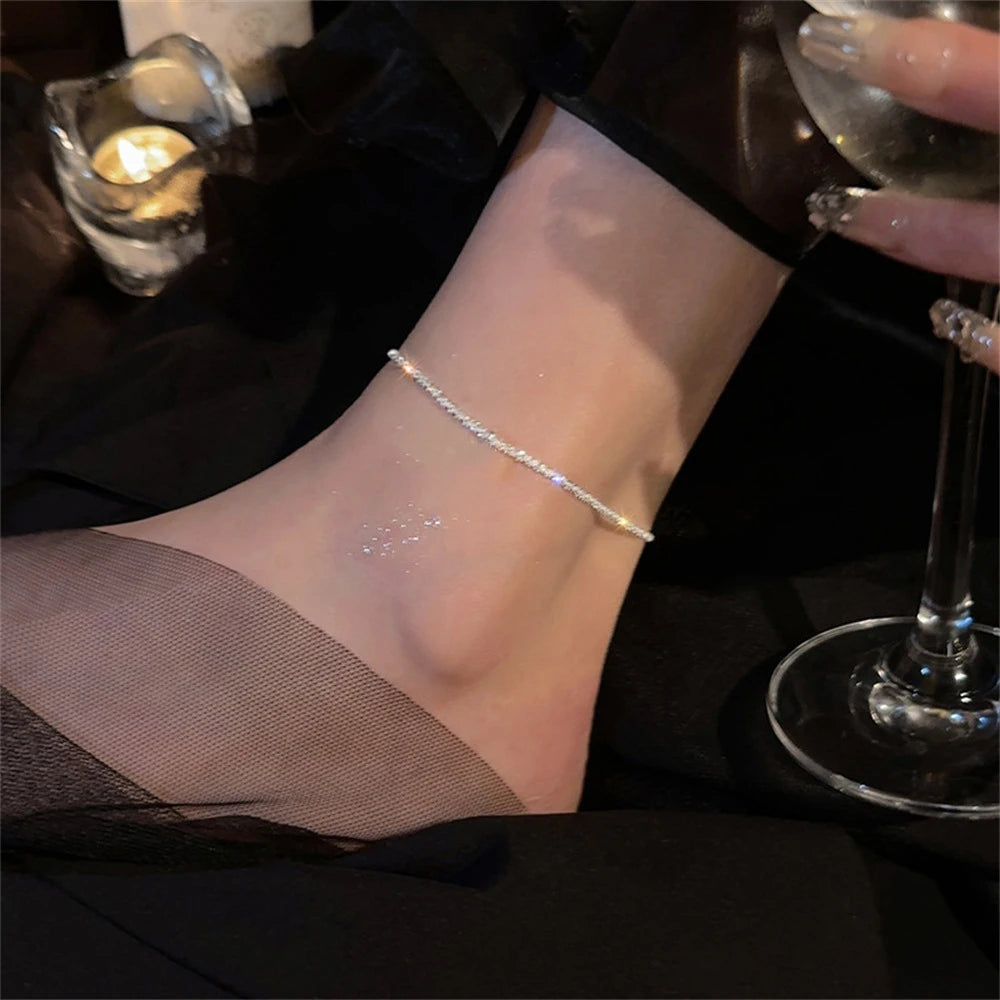 Zircon Multi-Layer Anklet