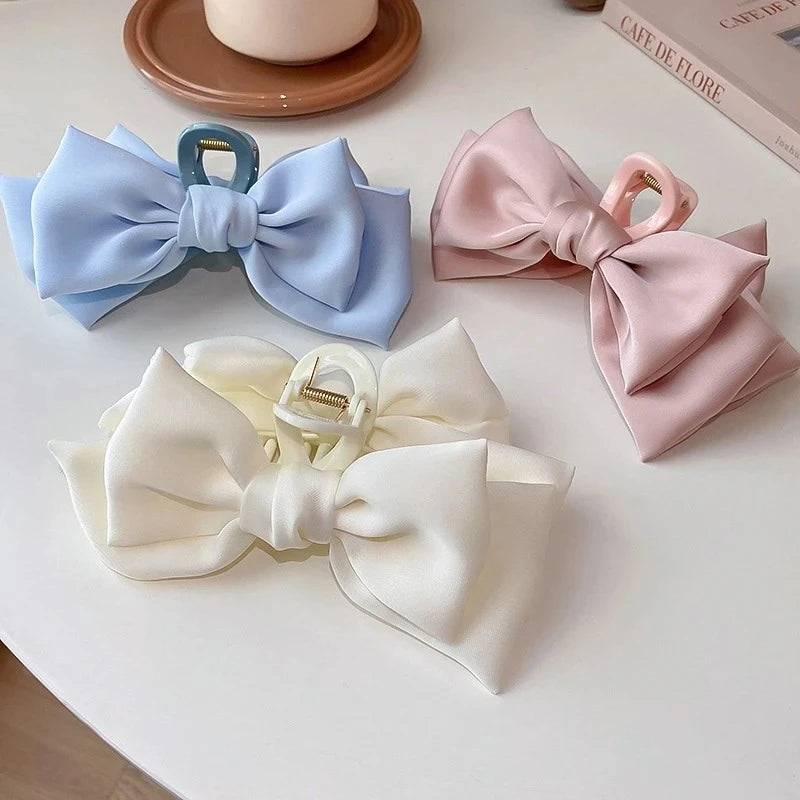 Satin Bow Hair Clip