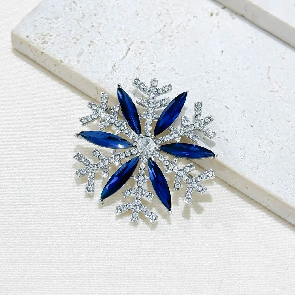 Crystal Snowflake Brooch