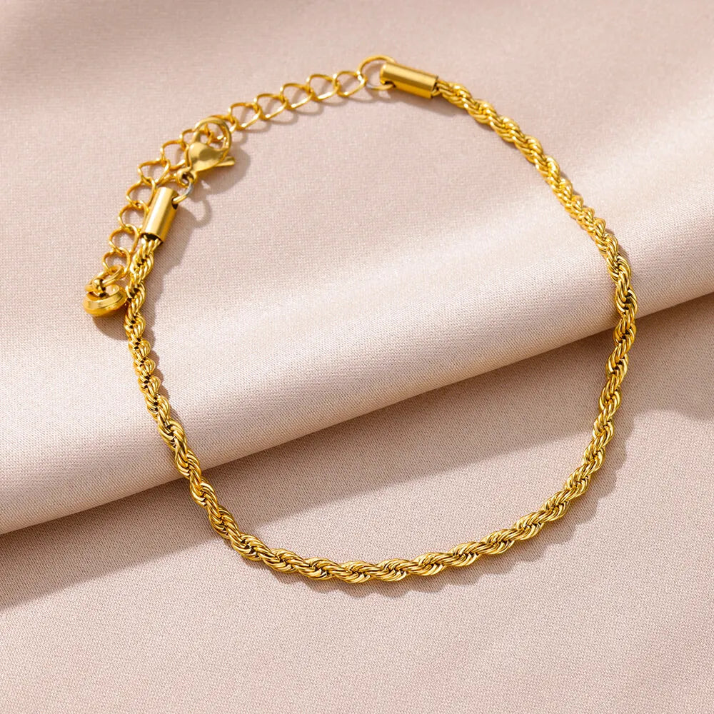Gold Pearl Beach Anklet