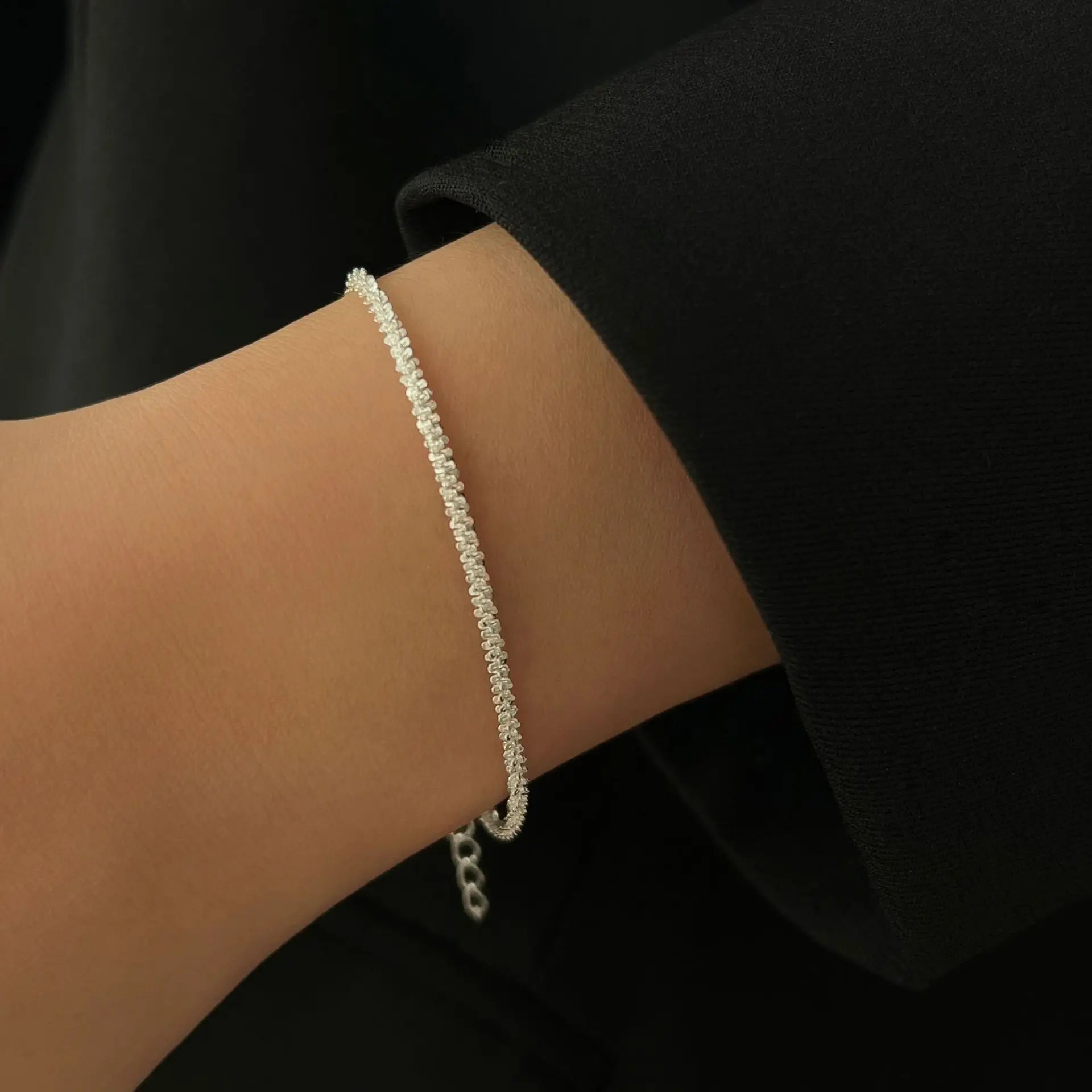 Starry Silver Anklet Set