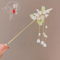 Floral Tassel Hairpin