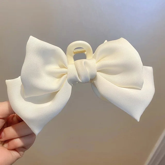 Satin Bow Hair Clip