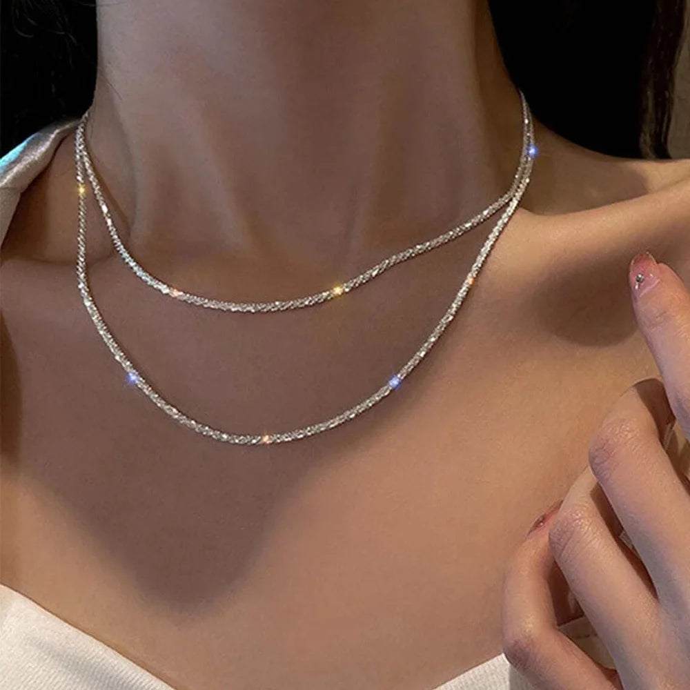 Sparkle Clavicle Necklace