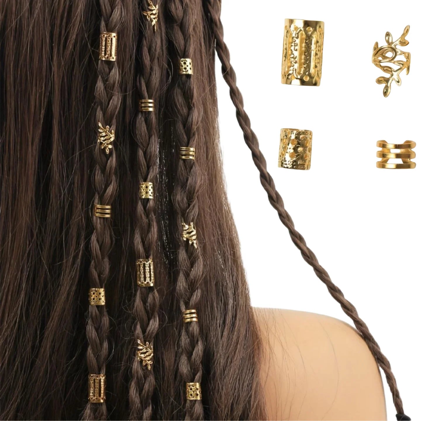Hollow Hair Rings Set