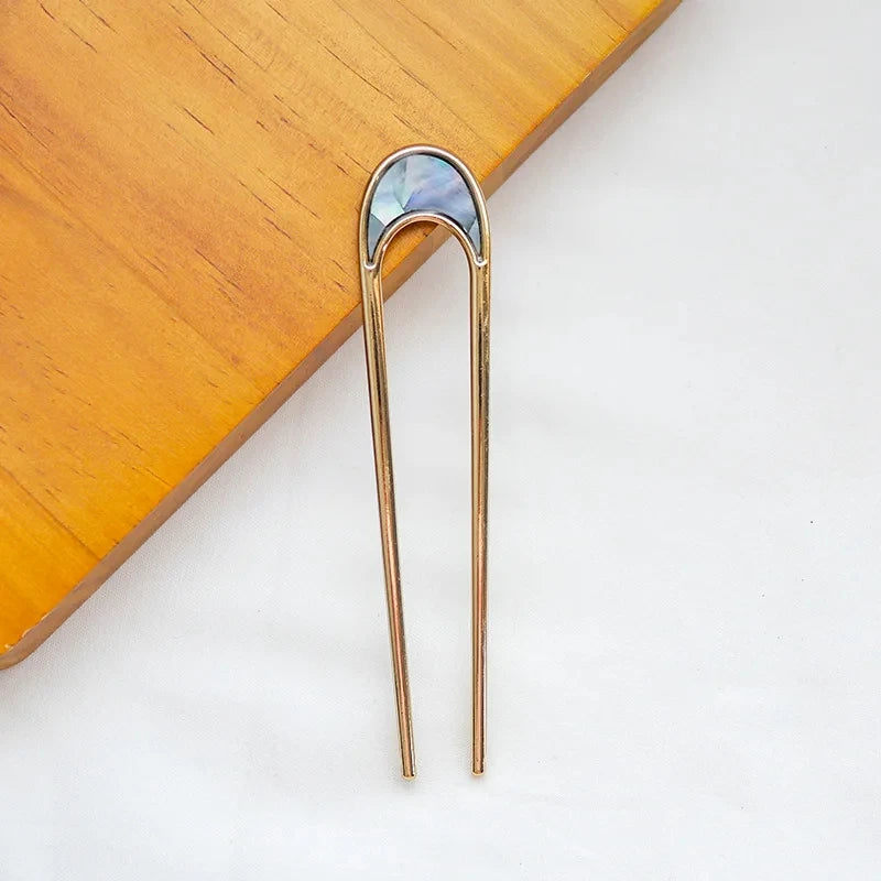 Shell U Hair Pin