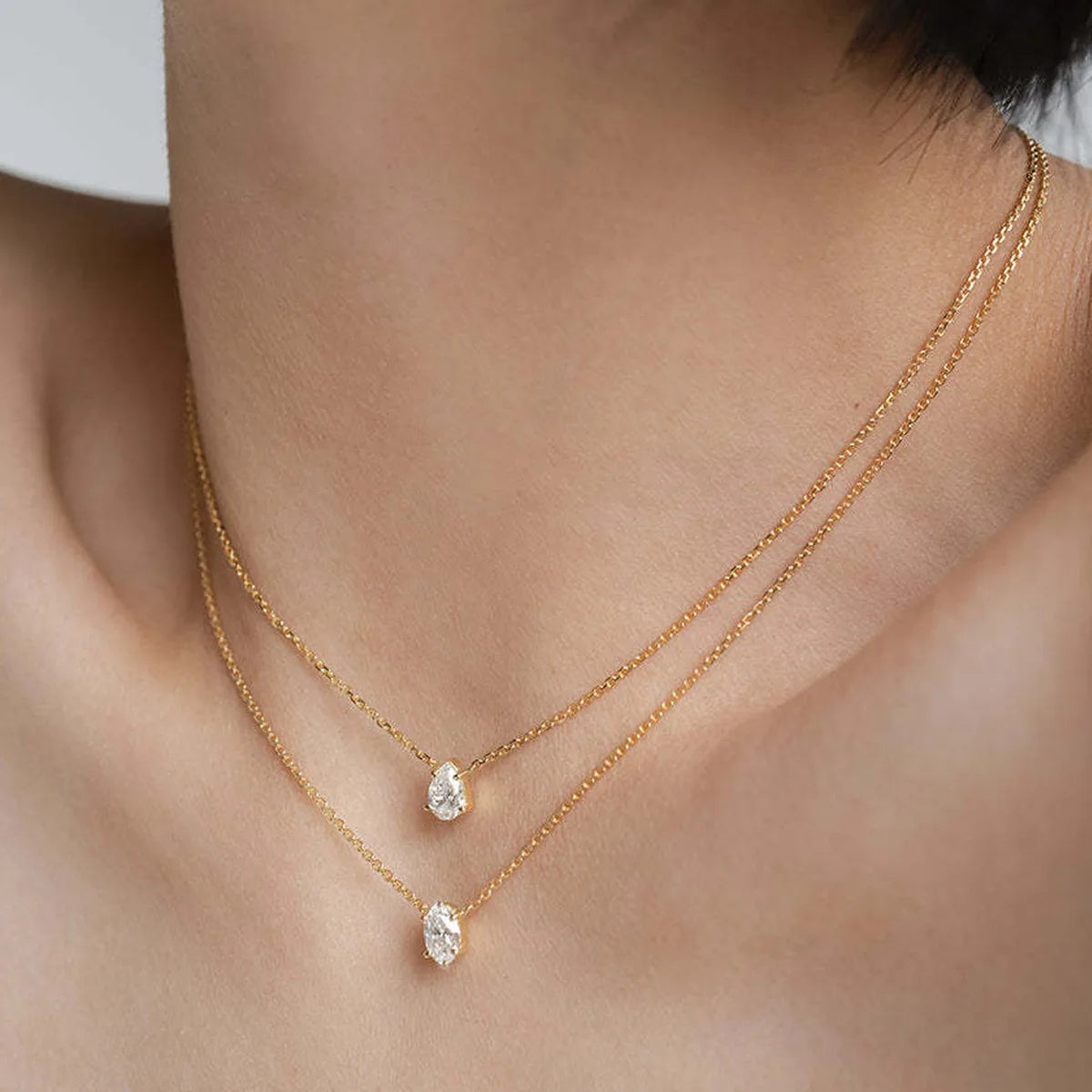 Zircon Layered Necklace