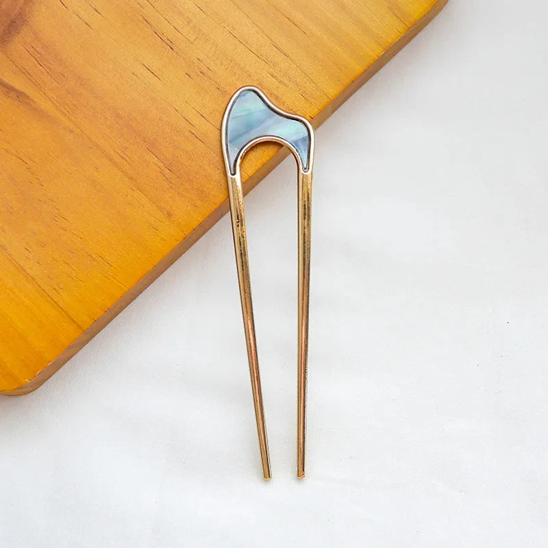 Shell U Hair Pin